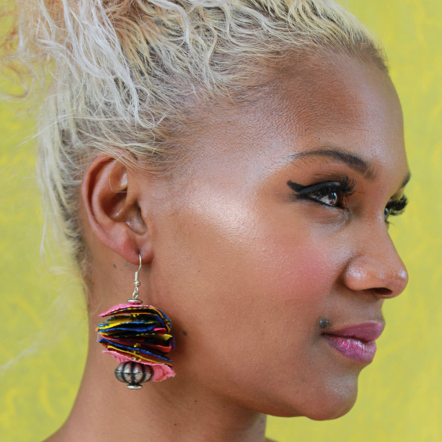 Fax Wax - Labelle Ikeya Création Originale - Boucles d'oreilles