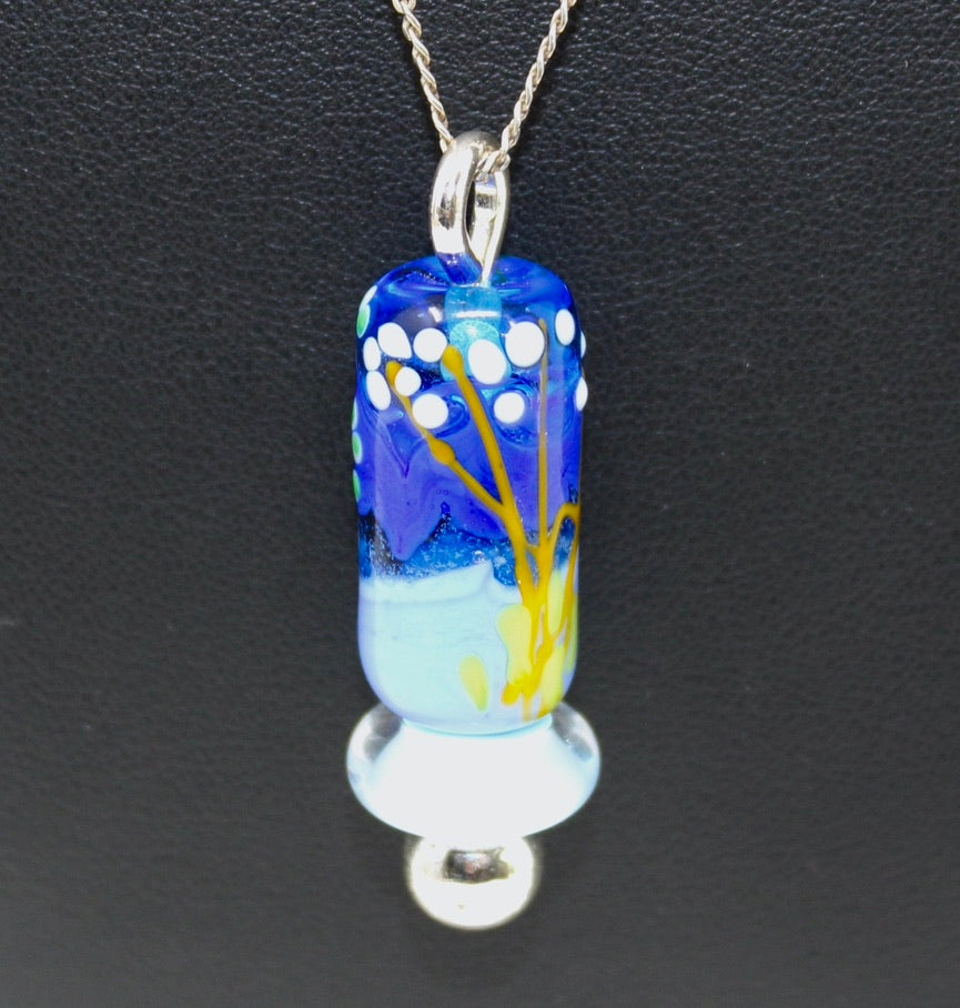 Liseron Murano - Labelle Ikeya Création Originale - Pendentif Chaîne