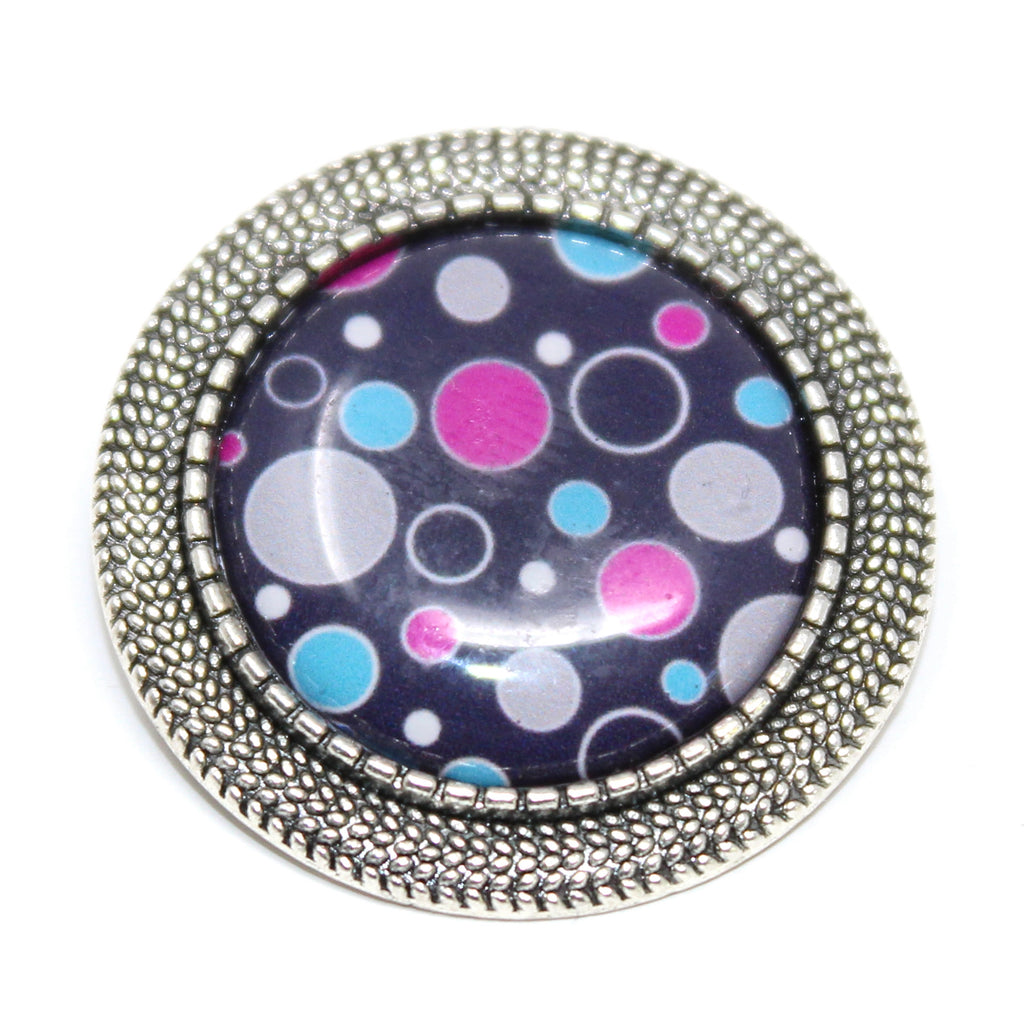 Broche Pin's Me Up Pois Multi - Labelle Ikeya Création Originale - Broches