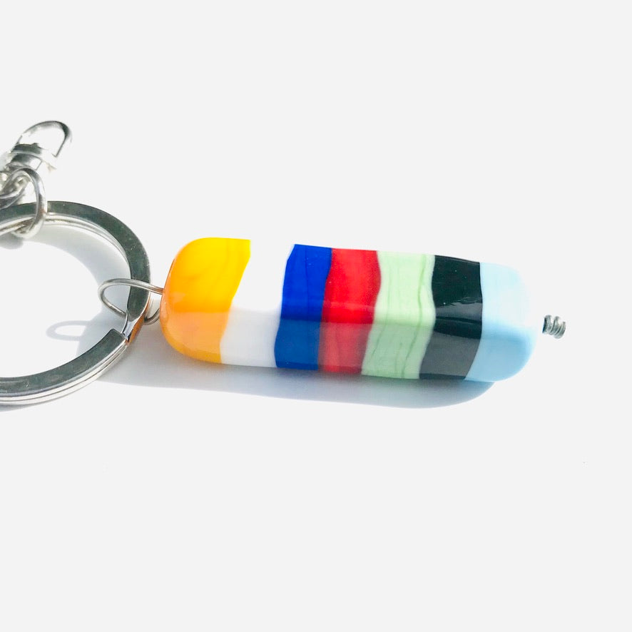 Caillou Longha Baya Murano - Labelle Ikeya Création Originale - Porte Clefs Murano