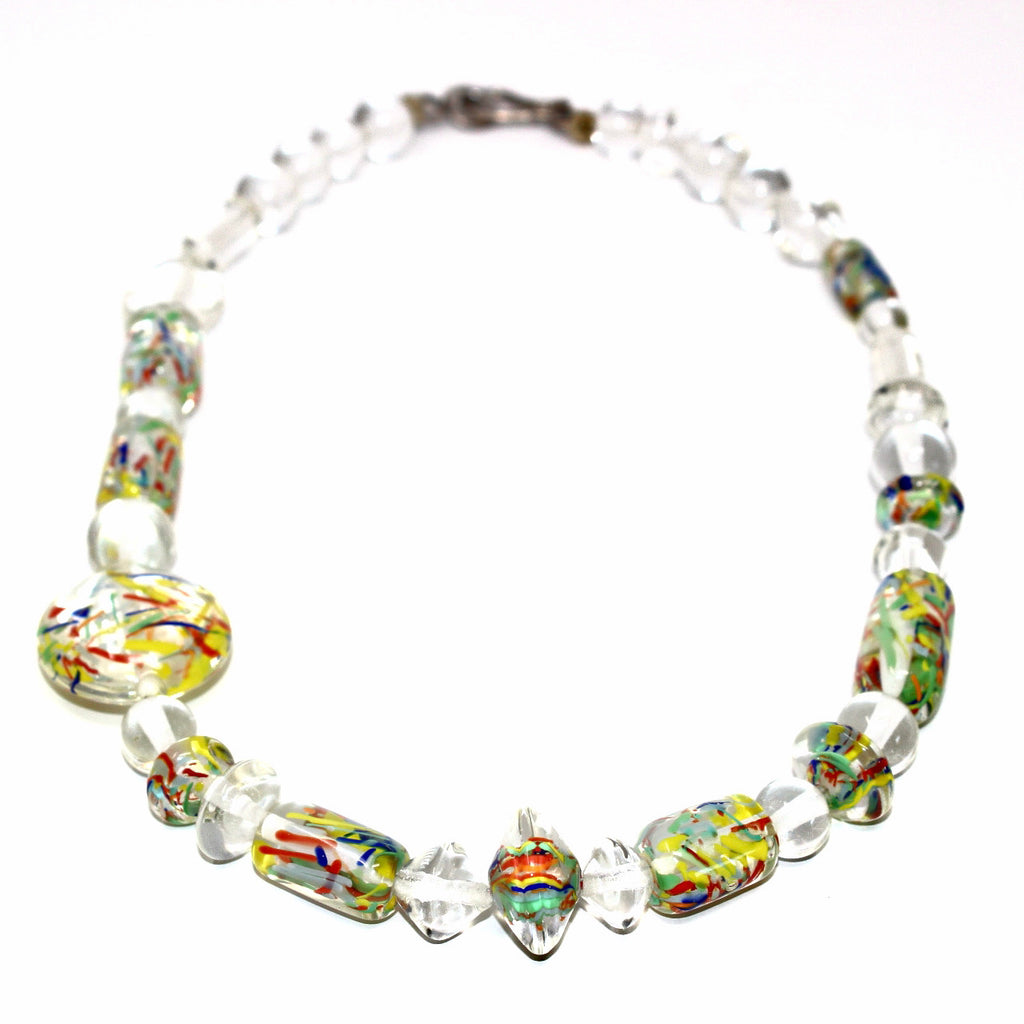 Cristal en Fête Murano Color Prestige - Labelle Ikeya Création Originale - Collier