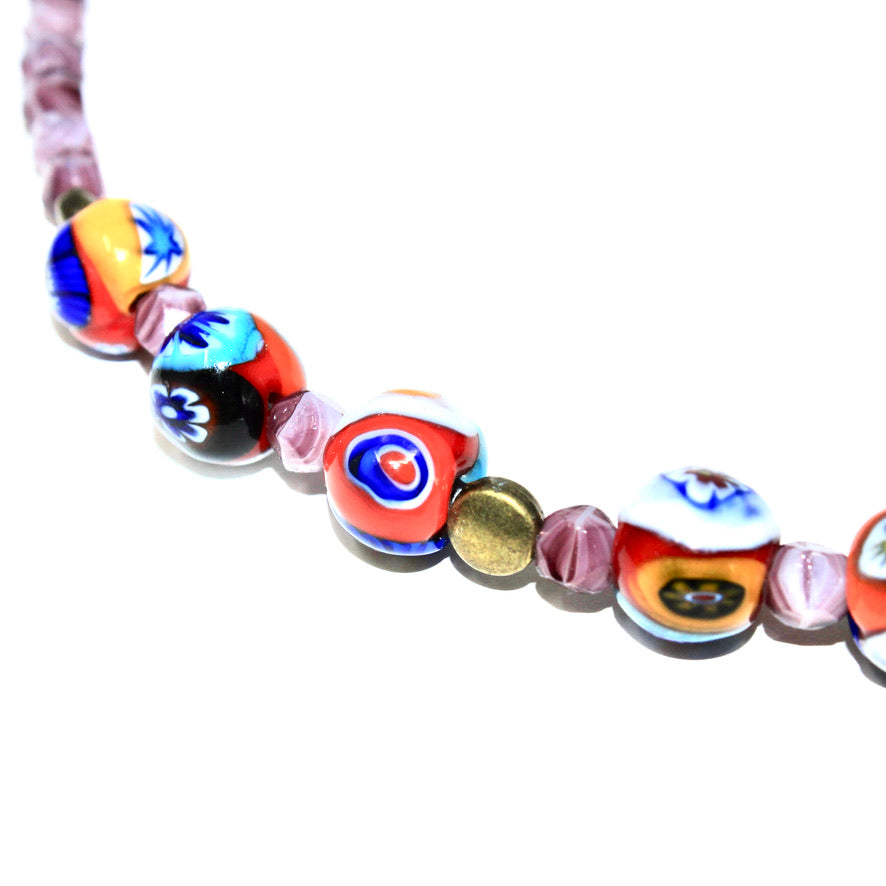 Collier Murines Murano Violettes - Labelle Ikeya Création Originale - Collier