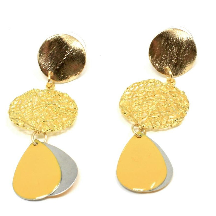 Gouttes du Soleil - Labelle Ikeya Création Originale - Puce d'oreilles