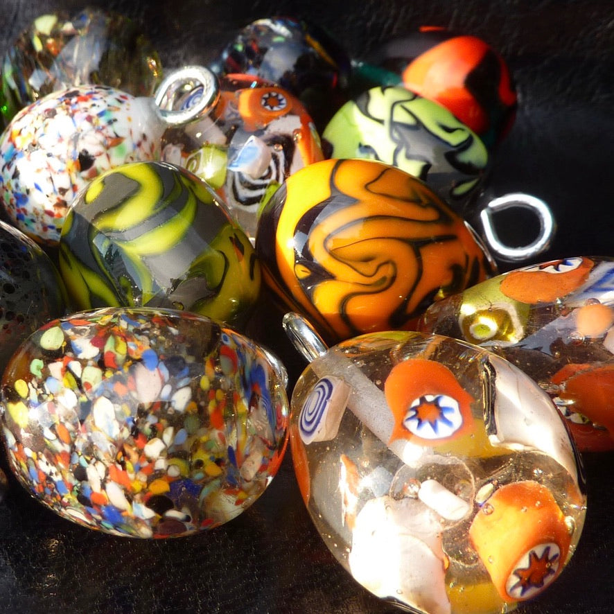 Œuf Fil de Soleil Murano - Labelle Ikeya Création Originale - Porte Clefs Murano