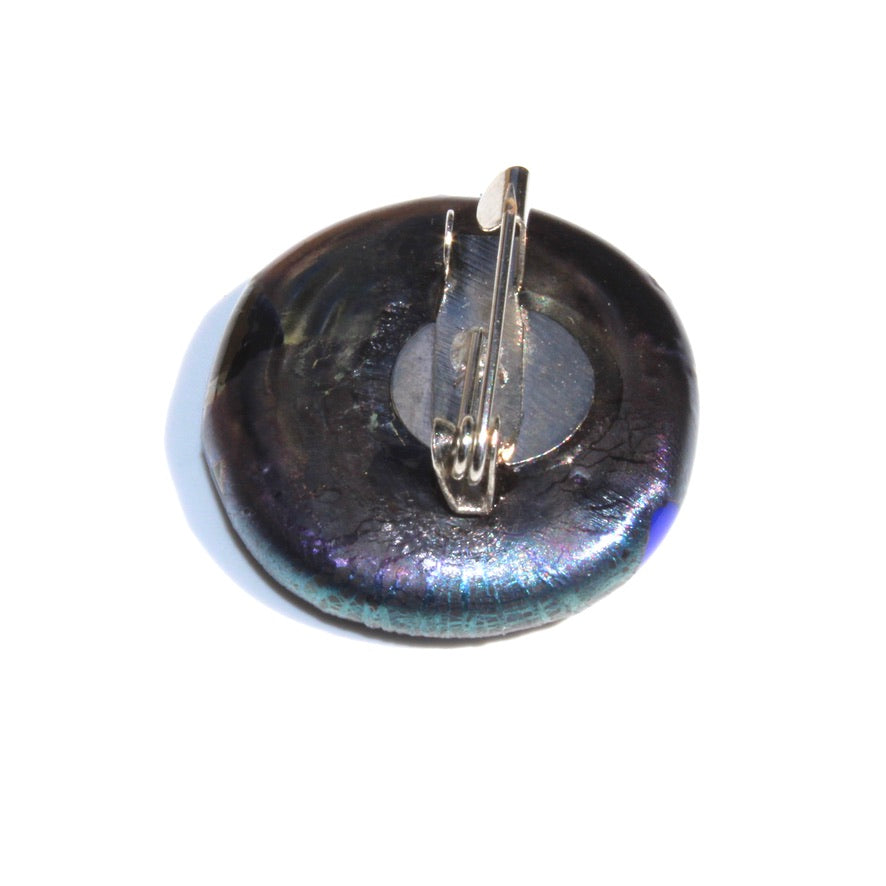 Kahélya Jaune et Bleue - Labelle Ikeya Création Originale - Broches