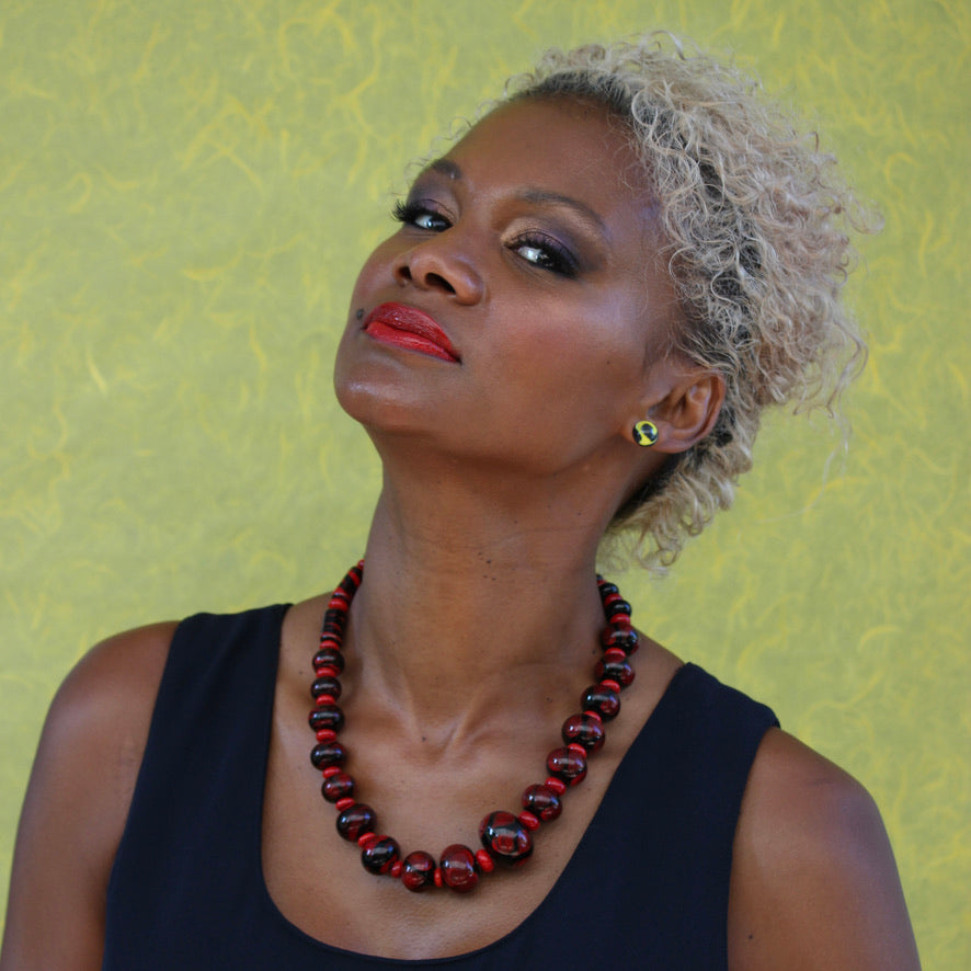 Atout Coeur Rouge Prestige - Labelle Ikeya Création Originale - Collier