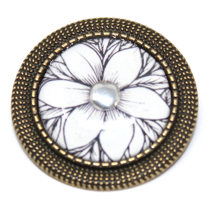 Broche Pin's Me Up Flore - Labelle Ikeya Création Originale - Broches