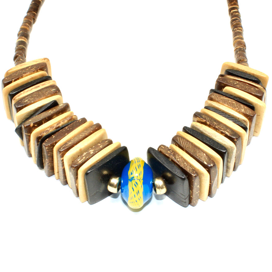 Reflets Bois Flotté - Labelle Ikeya Création Originale - Collier