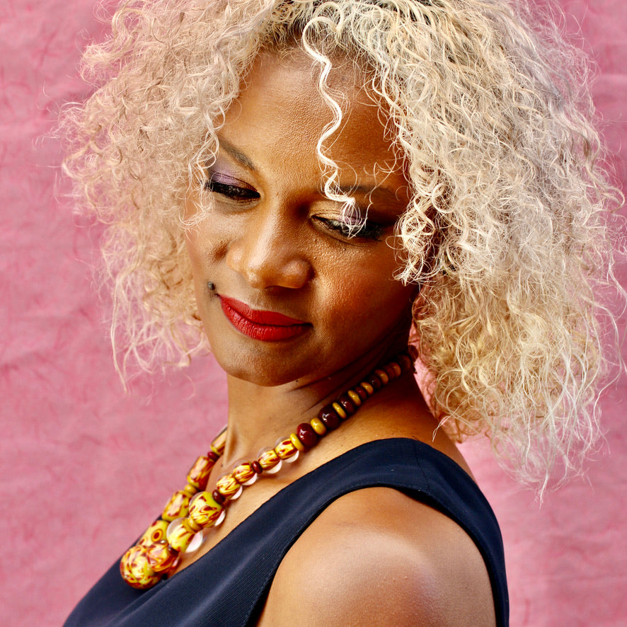 Panthère Sauvage Collier Murano Prestige - Labelle Ikeya Création Originale - Collier