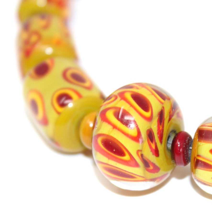 Panthère Sauvage Collier Murano Prestige - Labelle Ikeya Création Originale - Collier