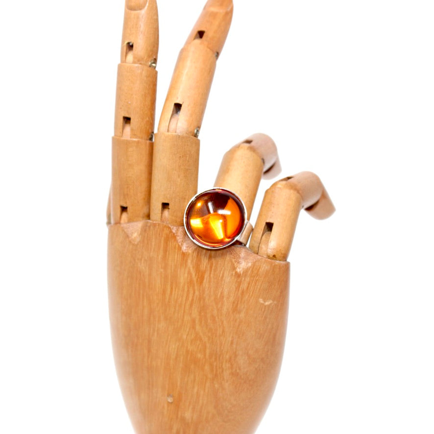 Bague Cristal de Bohème Ambre - Labelle Ikeya Création Originale - Parure