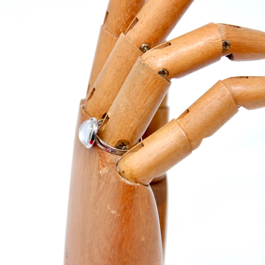 Bague Cristal Transparent - Labelle Ikeya Création Originale - Parure