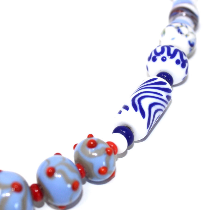 Harmonic Blues Prestige - Labelle Ikeya Création Originale - Collier