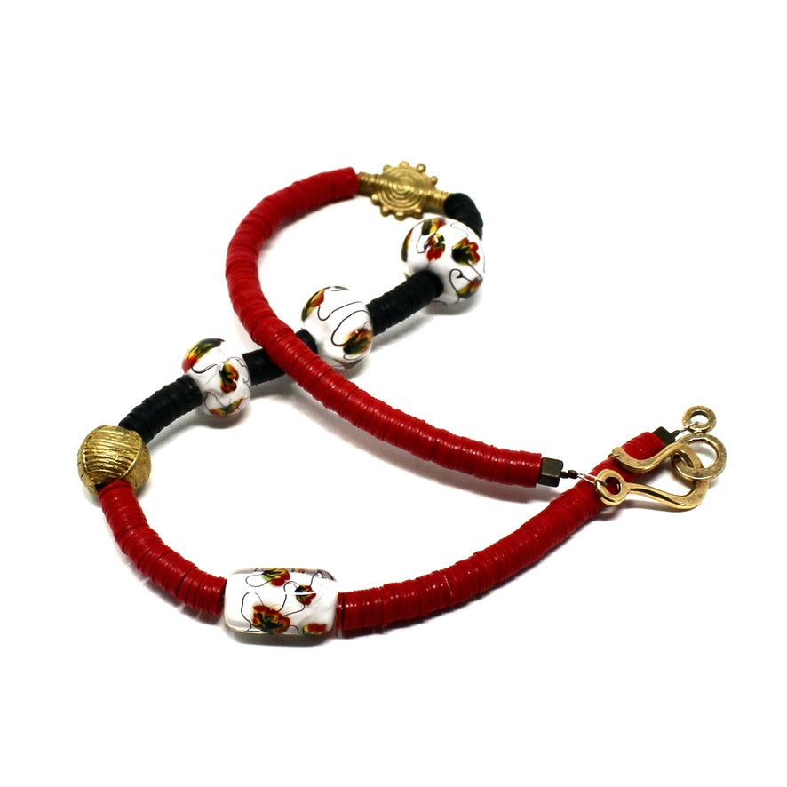 Magnolia Grandiflora Heishi - Labelle Ikeya Création Originale - Collier