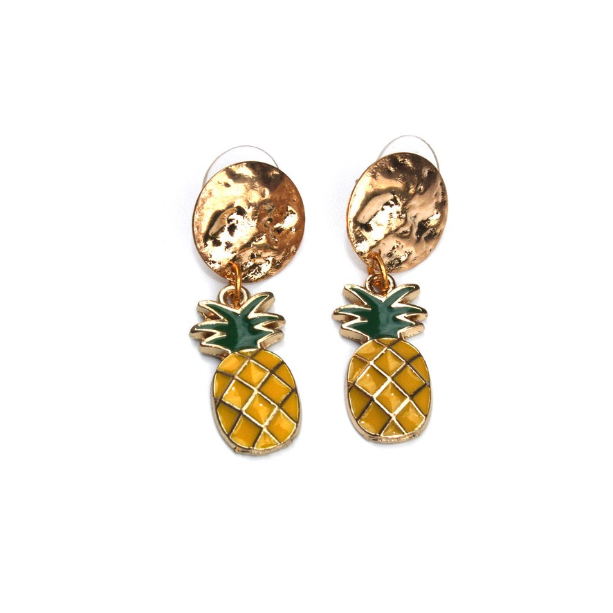 Ananas Split - Labelle Ikeya Création Originale - Puce d'oreilles