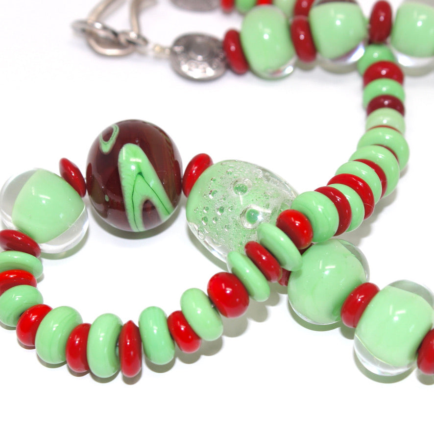 Fuega Verde Murano Prestige - Labelle Ikeya Création Originale - Collier