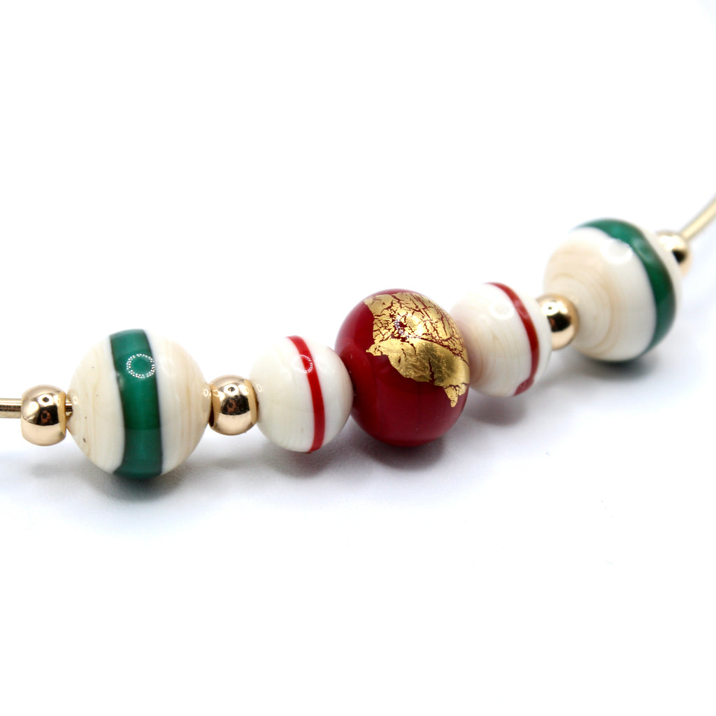 Carinae Oro Ras de cou Murano doré à l'or fin - Labelle Ikeya Création Originale - Ras de cou