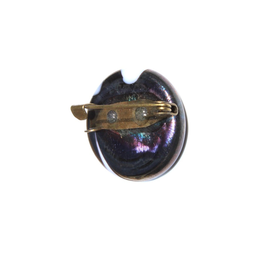 N&B Croisés Broche Kahélya - Labelle Ikeya Création Originale - Broches