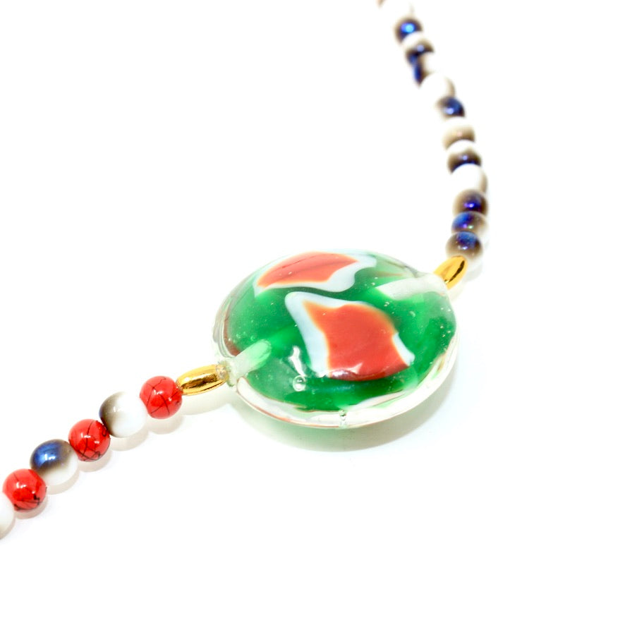 VerdeFiesta Murano Sautoir - Labelle Ikeya Création Originale - Collier