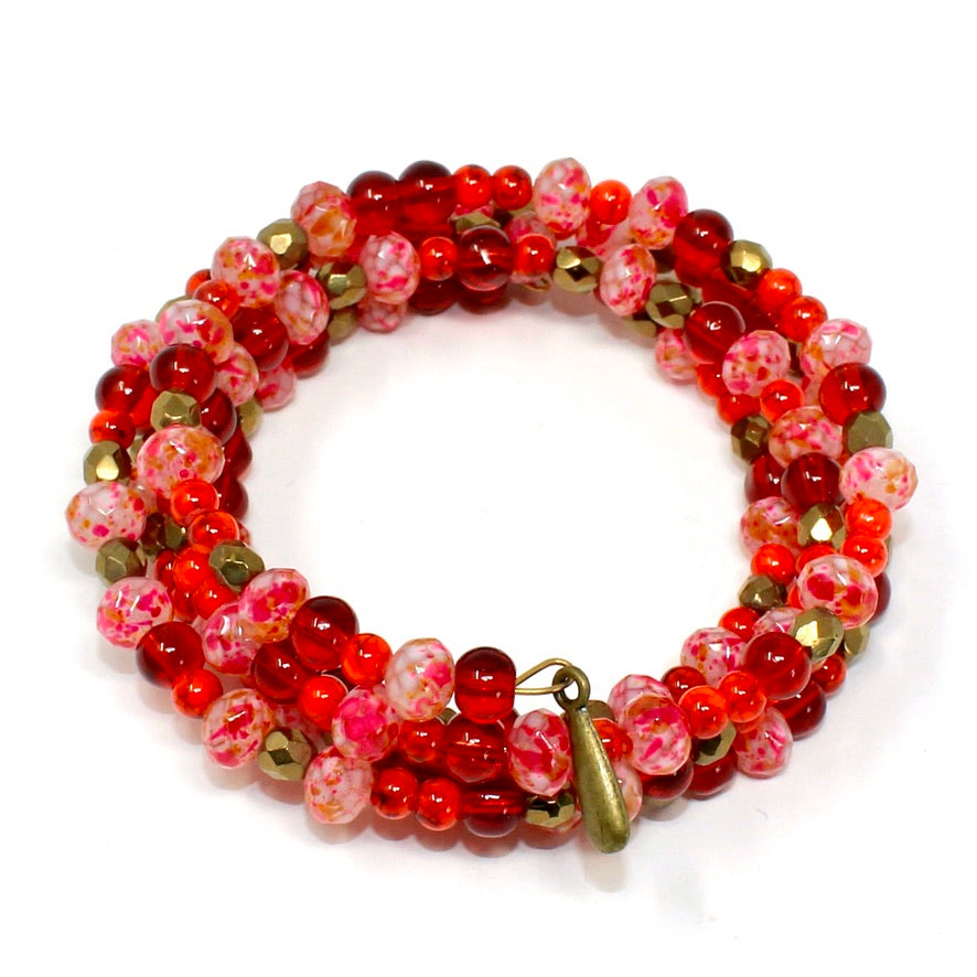 Rosso Lola Manchette - Labelle Ikeya Création Originale - Bracelets