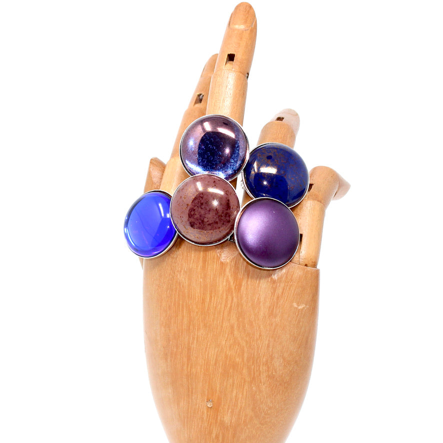 Bohème Violine Dorée - Labelle Ikeya Création Originale - Parure