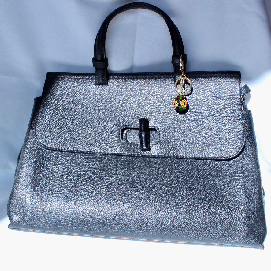 Œuf Senteur des Fleurs Murano - Labelle Ikeya Création Originale - Porte Clefs Murano