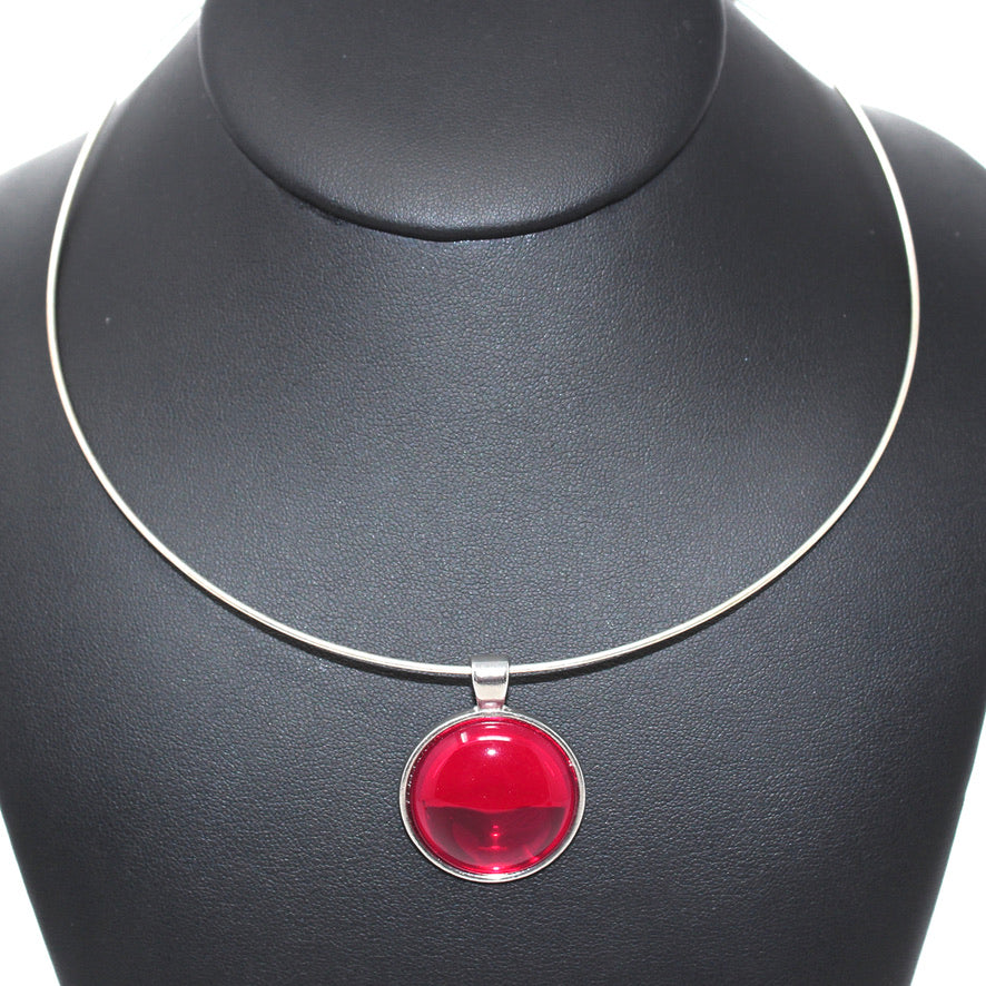 Cristal de Bohème Rouge Passion - Labelle Ikeya Création Originale - Parure