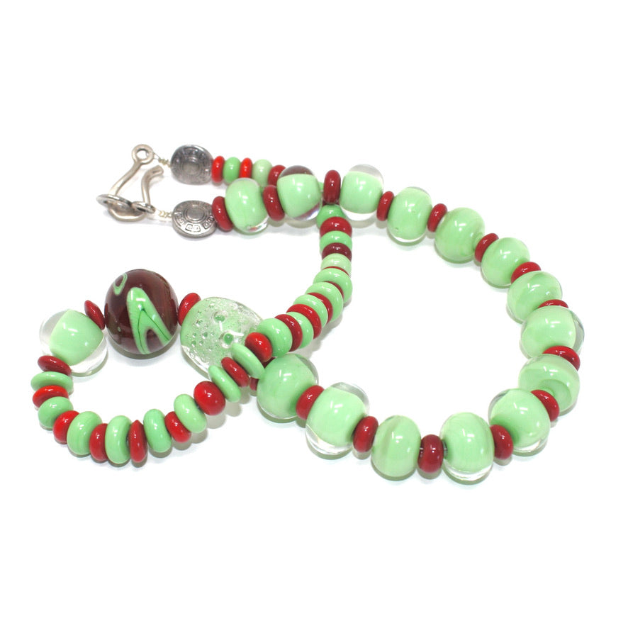 Fuega Verde Murano Prestige - Labelle Ikeya Création Originale - Collier