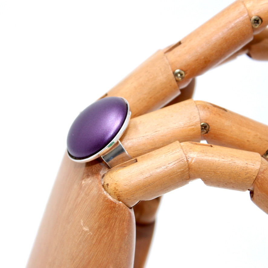 Bague Cristal Ultra Violette - Labelle Ikeya Création Originale - Parure