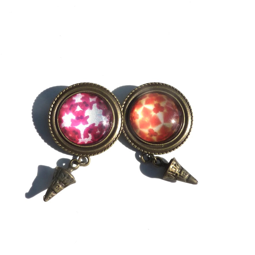 Œillade Fleurie Rose - Labelle Ikeya Création Originale - Broches