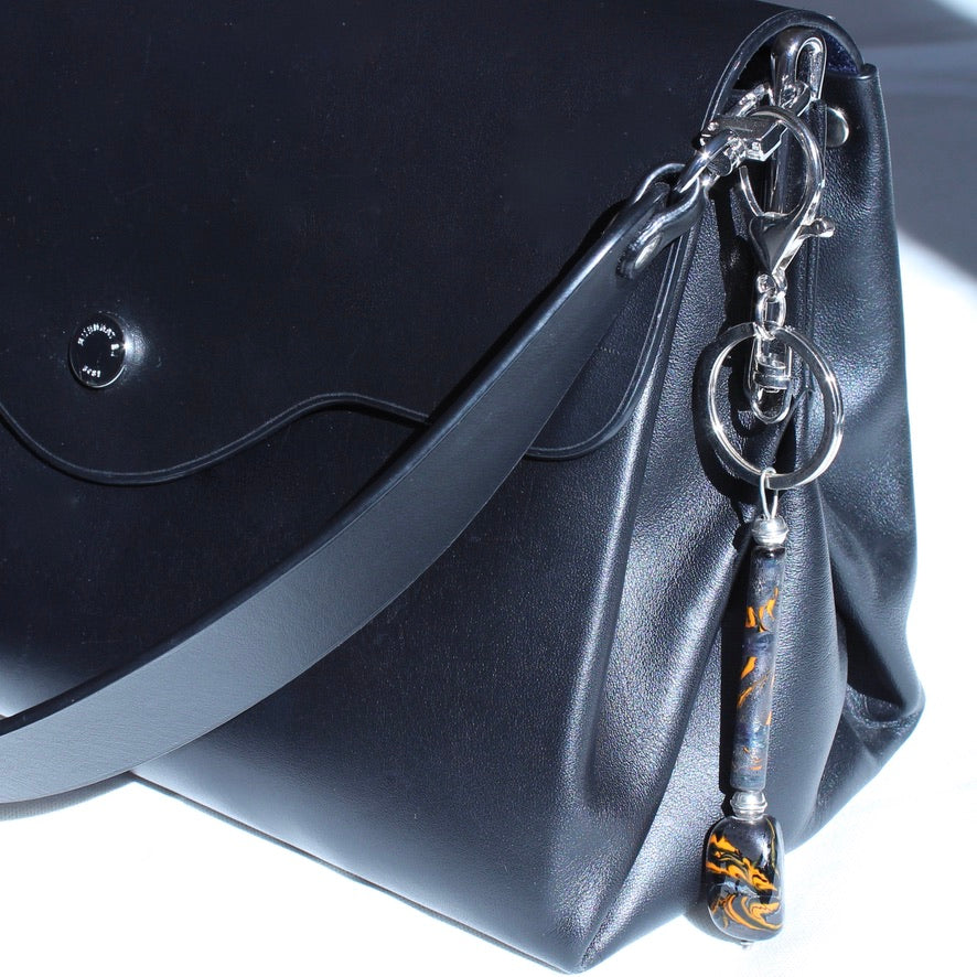 Métalico Caillou Longha - Labelle Ikeya Création Originale - Porte Clefs Murano