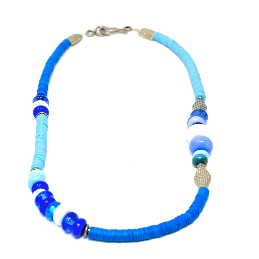 Heishi Beach Bay Miami Murano - Labelle Ikeya Création Originale - Collier