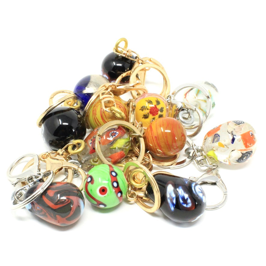 Œuf Japan Fougères Murano - Labelle Ikeya Création Originale - Porte Clefs Murano