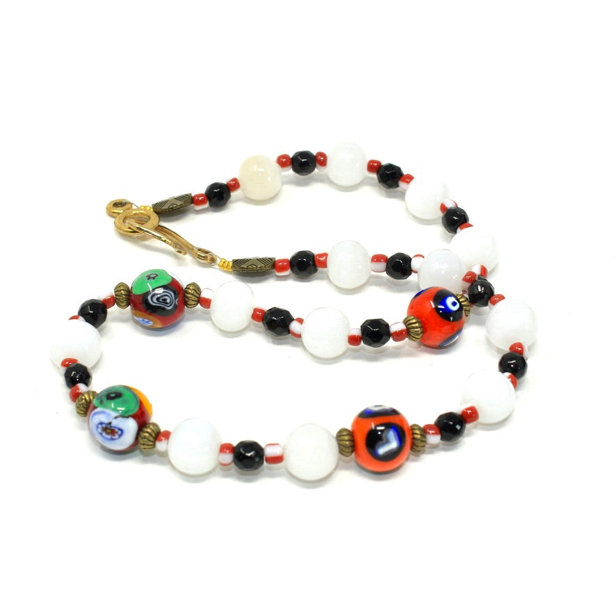 Collier Murines Murano Mix Color - Labelle Ikeya Création Originale - Collier
