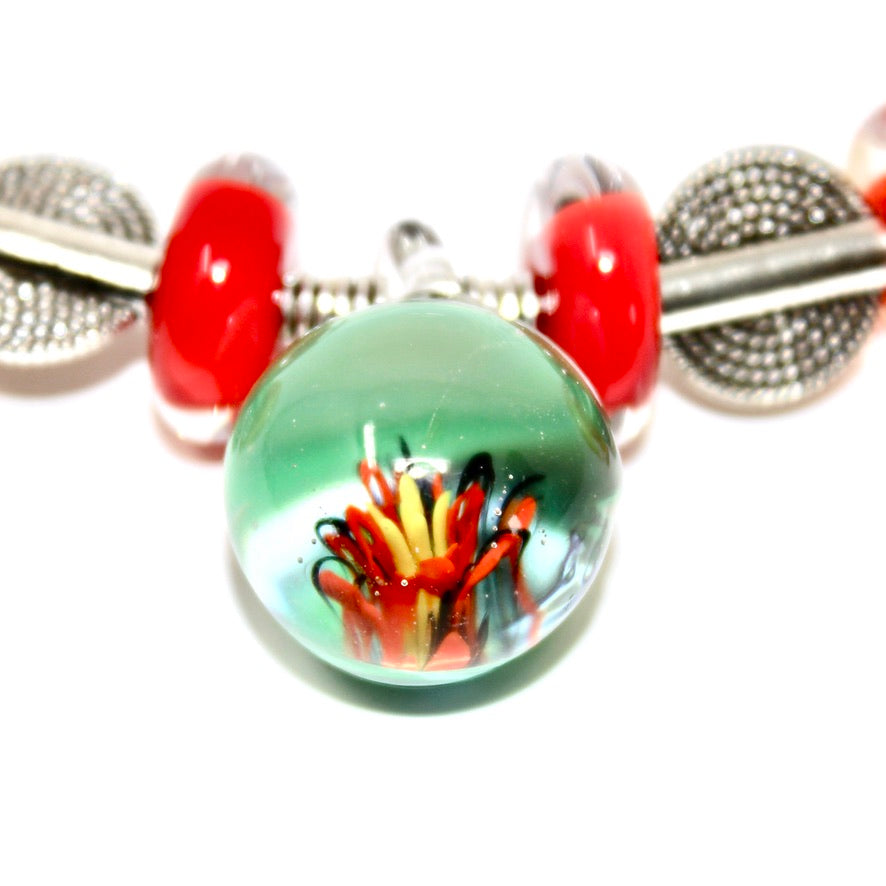 La Bignone en Murano - Labelle Ikeya Création Originale - Ras de cou