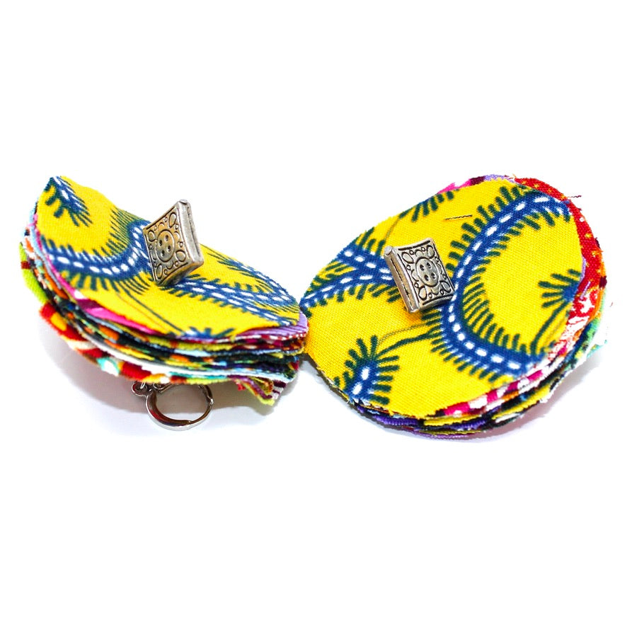 Dondou Wax - Labelle Ikeya Création Originale - Boucles d'oreilles