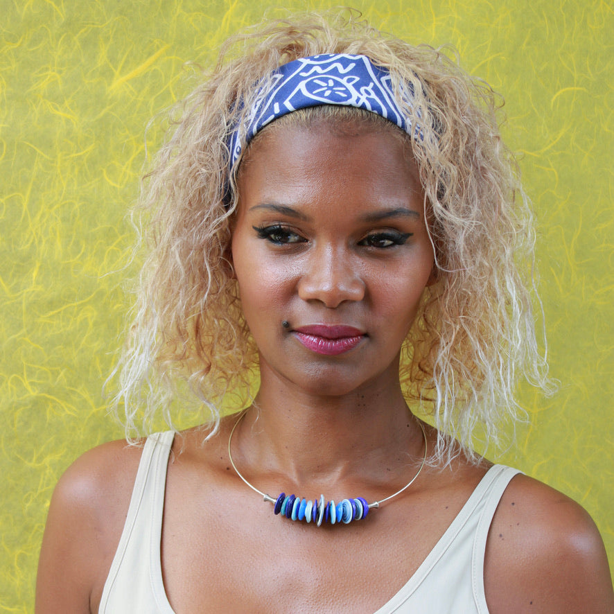 Vague Bleue - Labelle Ikeya Création Originale - Collier