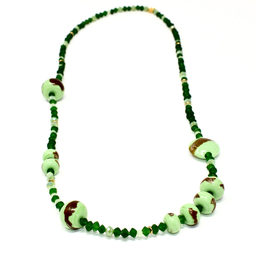 Murano Sautoir PaulaVerde - Labelle Ikeya Création Originale - Sautoir