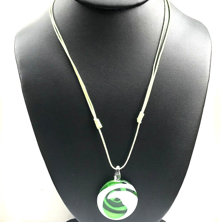 Sucettes Murano en Cordons d'été aux Senteurs Estivales - Labelle Ikeya Création Originale - Collier