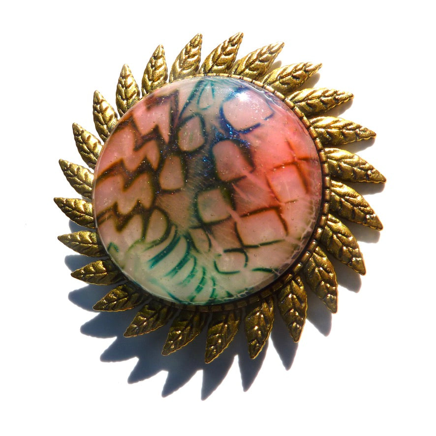 Écailles Multicolores - Labelle Ikeya Création Originale - Broches