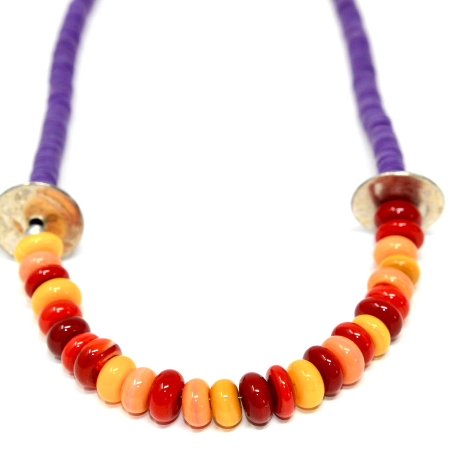 Miami Heishi Murano Color - Labelle Ikeya Création Originale - Collier