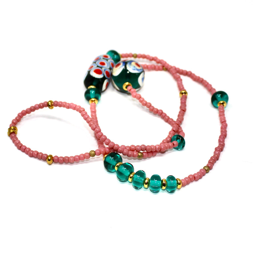 Sautoir Œil de Paon - Labelle Ikeya Création Originale - Sautoir