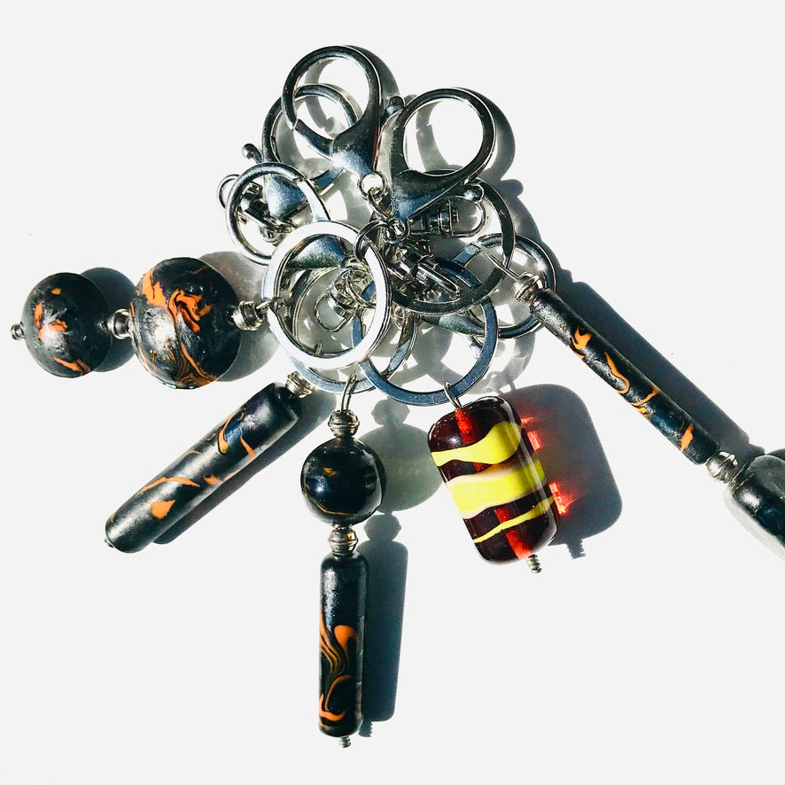 Métalico Tuba Longha - Labelle Ikeya Création Originale - Porte Clefs Murano