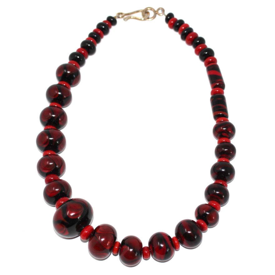 Atout Coeur Rouge Prestige - Labelle Ikeya Création Originale - Collier