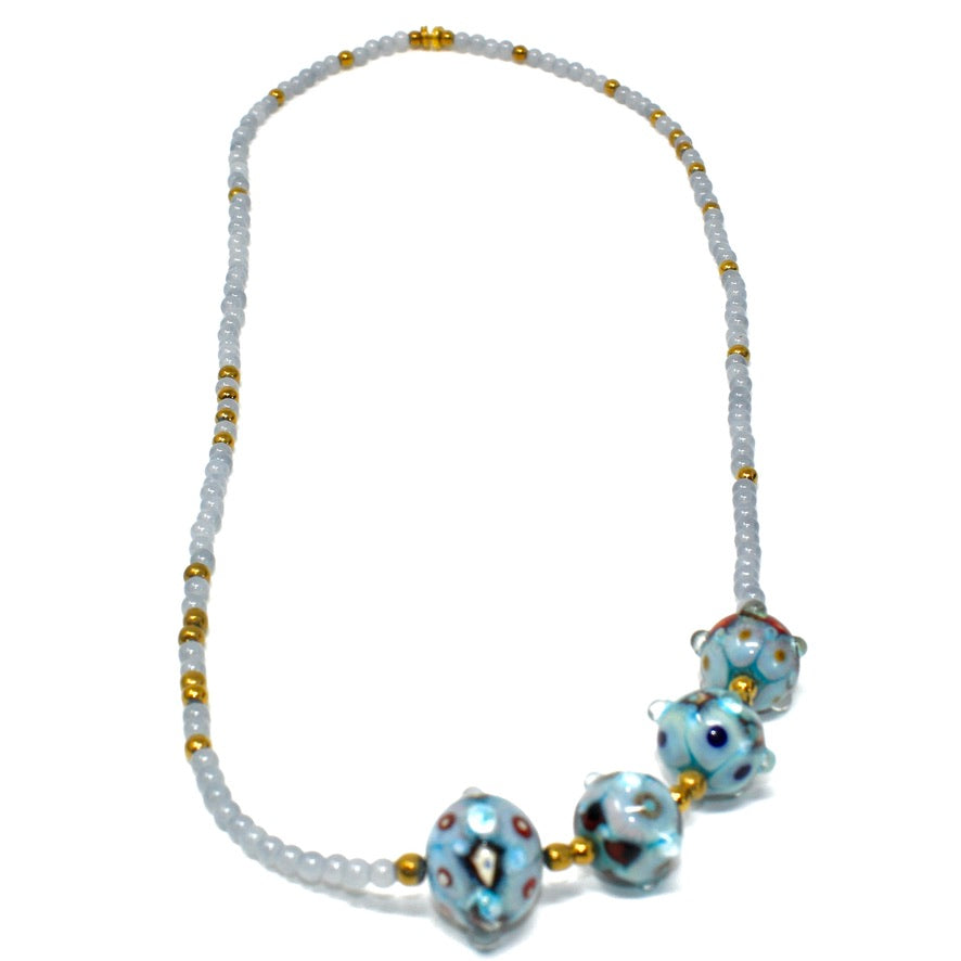 Bhanthaya Sautoir Murano - Labelle Ikeya Création Originale - Sautoir