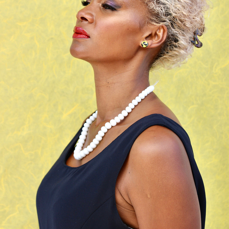 Bianca Uni Vers L'Uni Blanc Prestige - Labelle Ikeya Création Originale - Collier