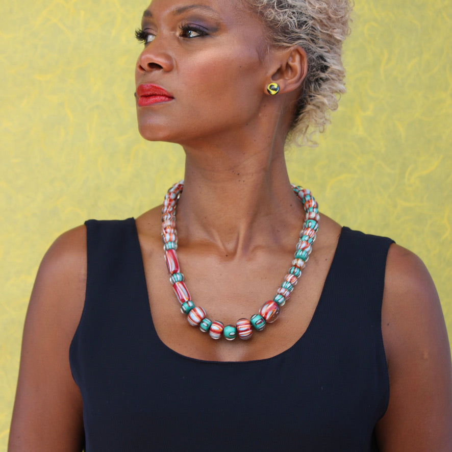 Terra Verde Rio Murano Prestige - Labelle Ikeya Création Originale - Collier