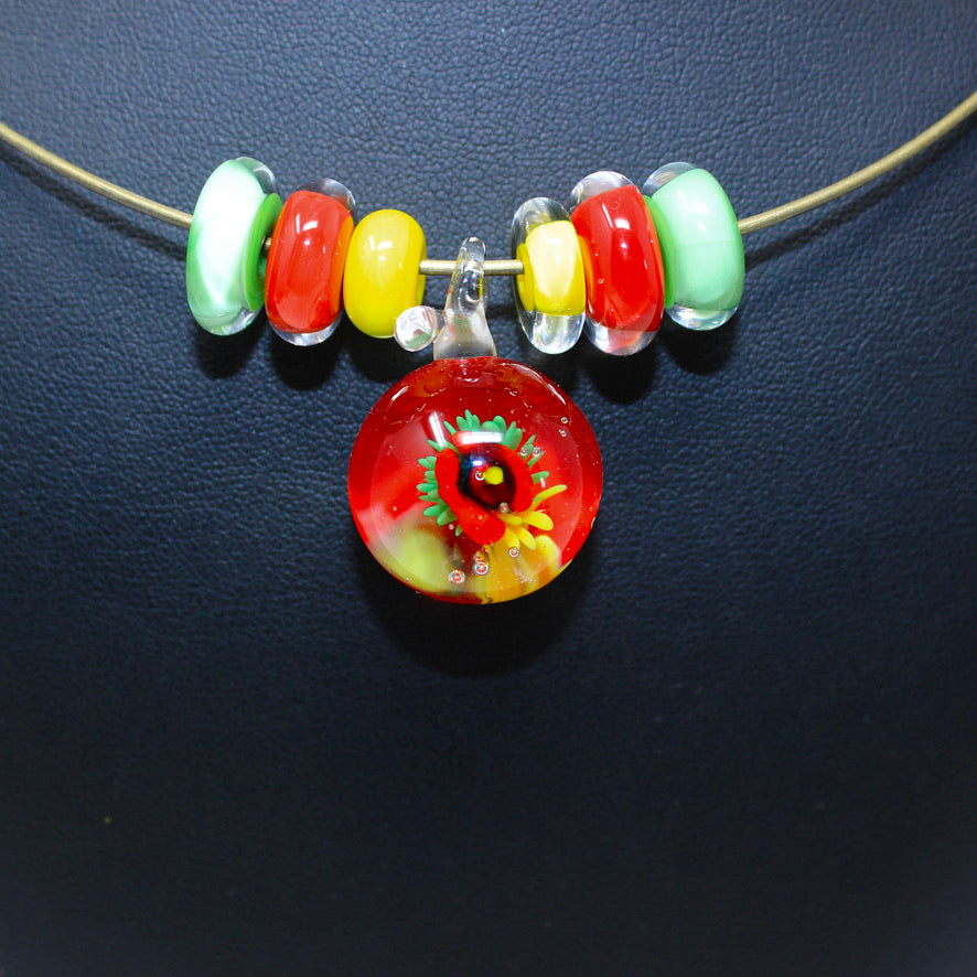 Pensée Ras de Cou Murano - Labelle Ikeya Création Originale - Ras de cou