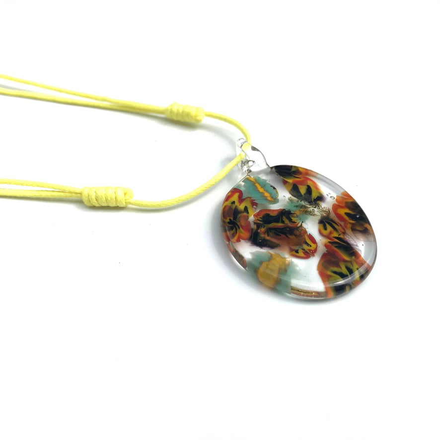 Sucettes Murano en Cordons d'été aux Senteurs Estivales - Labelle Ikeya Création Originale - Collier
