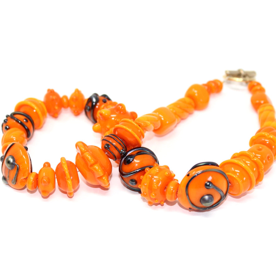 Naxoya Uni Vers L'Uni Orange Prestige - Labelle Ikeya Création Originale - Collier